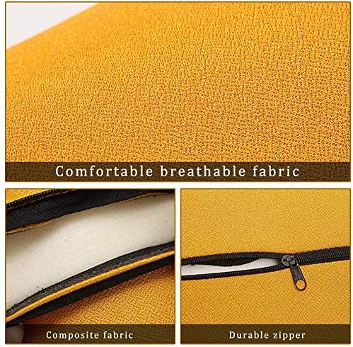 Car Lumbar Support Back Cushion Memory Foam Universal Fit Major Car Seat with Back Pain Relief for Car Office Home 1PCS Red