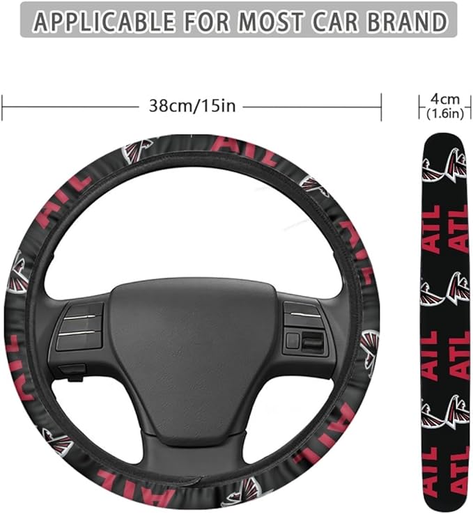 Universal Car Steering Wheel Cover, Automotive Vehicle Accessory (L-FXPT-Lieyi)