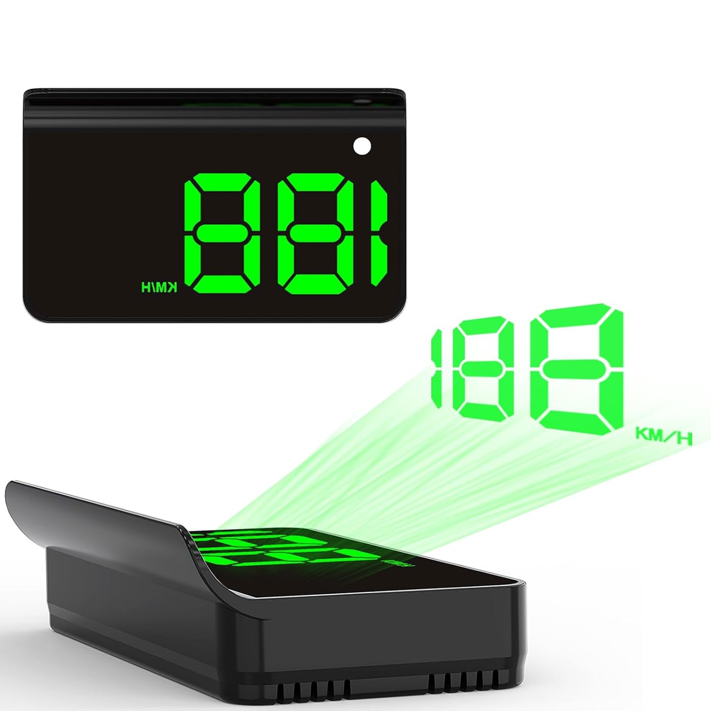 Heads up Display for Cars,Car HUD,Head up Display for Car,Digital GPS HUD Speedometer,USB Cable Plug and Play,Automatic Brightness Adjustment,Large Font Display