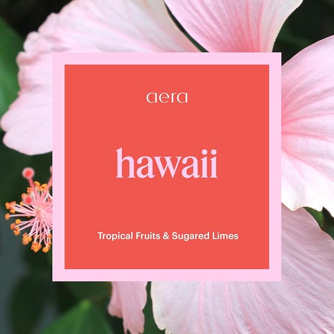 Aera Go Hawaii Car Fragrance Scent Refill - Notes of Tropical Fruits and Sugared Limes - Works with the Aera Go Diffuser for Car