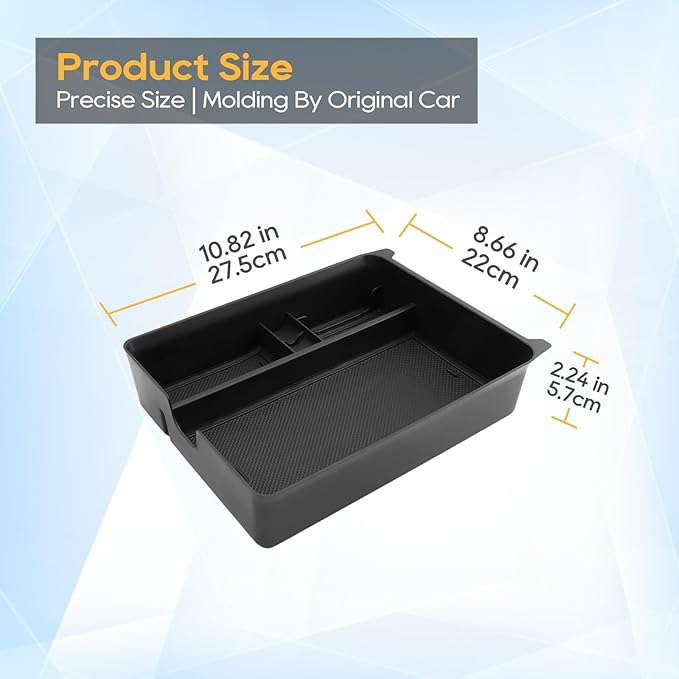 LFOTPP Center Console Organizer Compatible with 2023-2026 Honda Pilot/2024 2025 Ridgeline/2024-2026 Passport ABS Material Armrest Console Organizer 2026 Honda Trailsport Accessories