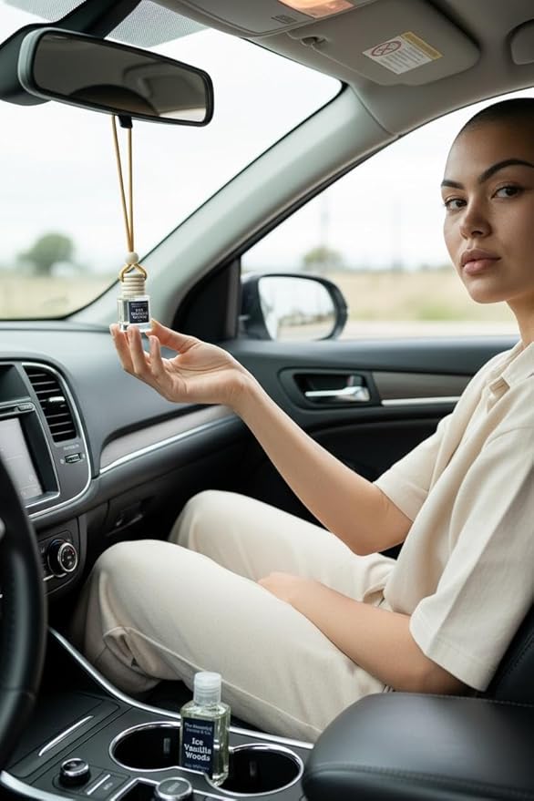2 Long-Lasting Fragrance Air Freshener - Car or Small Room Hanging Freshener - Phthalate Free Fragrance (Mango & Coconut)