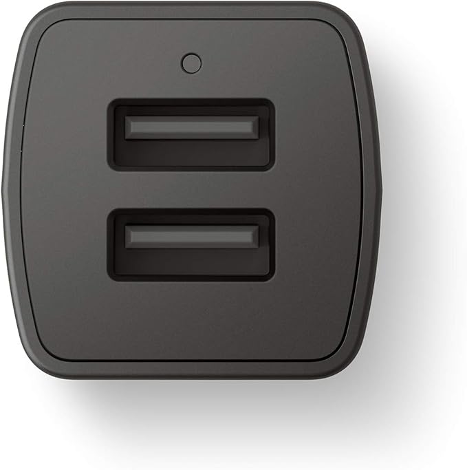 GoTo Dual USB Car Charger, Dual Port Fast USB A for iPhone 13 12 11 Pro max XR Xs SE iPad, Galaxy S21 S20 S10 Plus Ultra Note 20, Pixel 6 5 4, USB-A & USBA Devices, Black