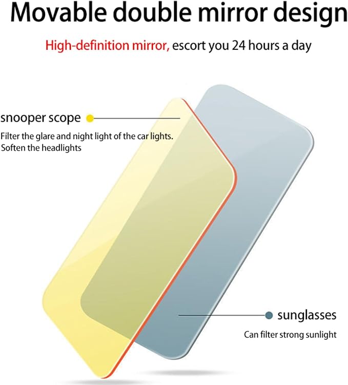 Car Sun Visor Extender-Glare Reflect Light Sun Visor Anti-Ultraviolet Business Vehicle Automobile Suppliesused Both Day and Night Plastic for Vehicles Sunshade