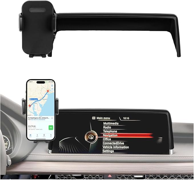 Car Phone Holder Fit for 2014-2018 BMW X5 / 2015-2019 BMW X6 Accessories Phone Mount 10.3-inch Screen Fixed Clip, Cell Phone Automobile Cradles Hands-Free 360 Degree Rotation Not Affect Air Vent