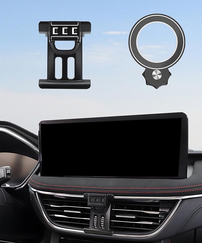 Car Phone Holder for Ford Escape 2020-2024 Escape Hybrid Accessories Compatible with MagSafe Hands-Free 360 Degree Rotation Adjustable Cell Phone Mount Does Not Affect Air Vent