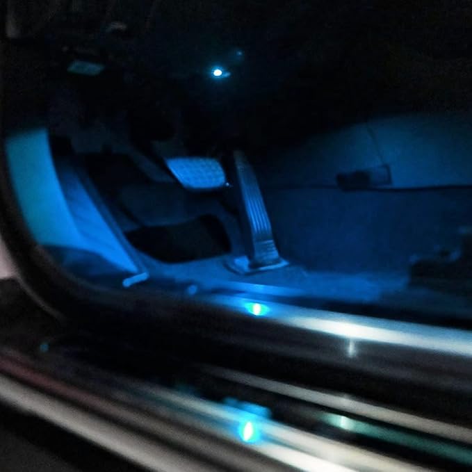HIGH FLYING for Toyota RAV4 2019-2025 Car Accessories Under Dash Footwell Ambient LED Light Atmosphere Interior Light 1 Kit (Ice Blue Lighted)