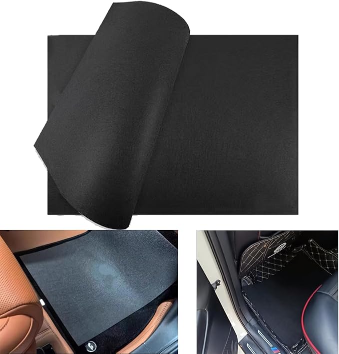 5 Pack Disposable Car Floor Mats Cover Felt Automotive Floor Mat Foot Rest Pads Protector for Car Detailing Wash All-Season Floor Mats Universal Trim to Fit SUV Van Truck RV Floor Carpet