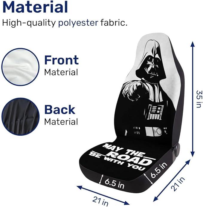 GENANY Galaxy Movie Character Car Seat Covers Set of 2, Breathable Front Seat Covers for Truck Sedan SUV, Funny Car Accessories, Funny Gift for Women Men