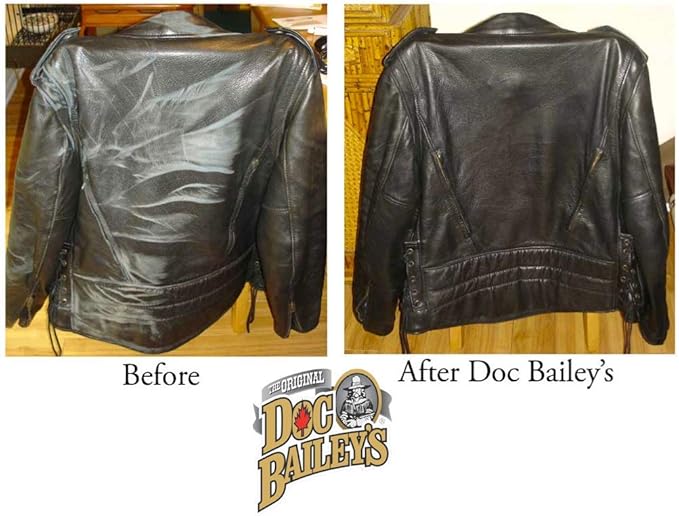 Doc Baileys Leather Black Care -Premium Quality All In One Leather Cleaner, Conditioner, Waterproofer & Protectant - For your Car, Bike, Horse Tack, Home Decor and Other Leather Needs 32oz Bottle