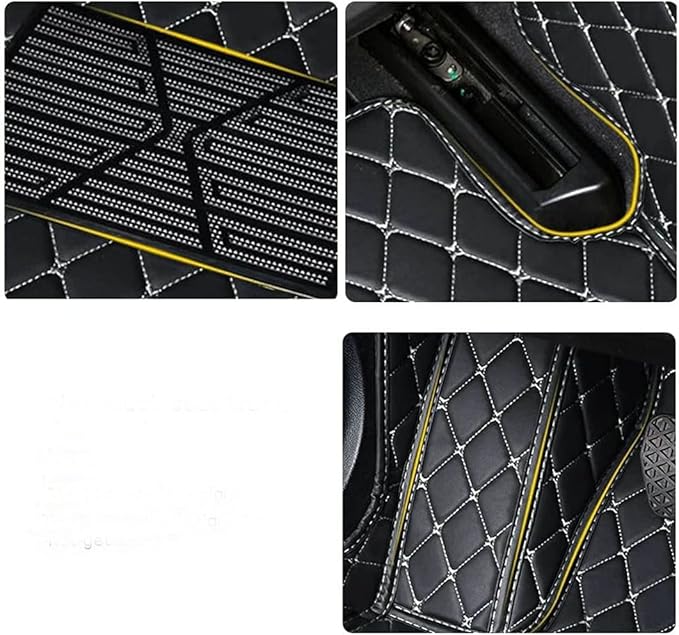 Car Floor Mats Automotive Floor Mats Vehicle Specific All Weather Protection Custom Compatible with Most of 98% Cars SUVs (Brown)