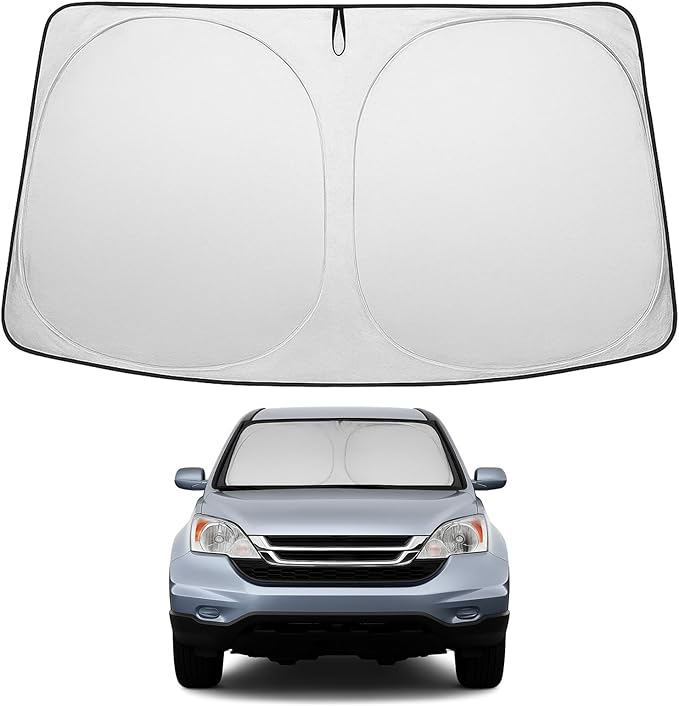 Proadsy 2026 Upgrade Front Windshield Sun Shade Foldable Sunshade Protector Custom Fit 2007–2011 CR-V Accessories