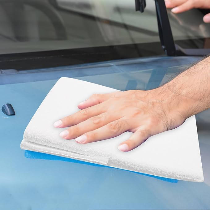 BESTYASH Microfiber Car Washing Towel 40x50cm Absorbent Cleaning Cloth Suede-Like Car Care Towel for Auto Detailing and Interior Cleaning
