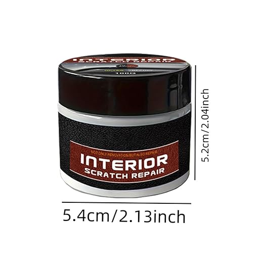 Dashboard Scratch Repair Kit, 100g Dashboard Restorer Interior with Sponge, Portable Scratch Repair Wax for Vehicle Parts, Car Wax Polish, UV Protection Scratchs Remover for Car Interior