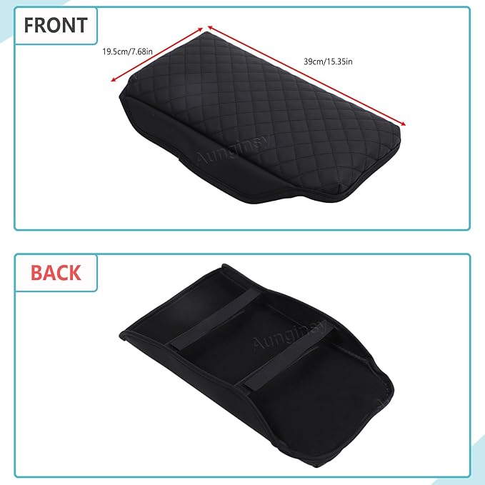 Aunginsy Leather Center Console Protector Cover Compatible with Toyota Crown Signia 2025/Crown 2023-2026, Car Center Console Armrest Seat Box Cover Cushion Lid Pad Waterproof Anti-Scratch Accessories