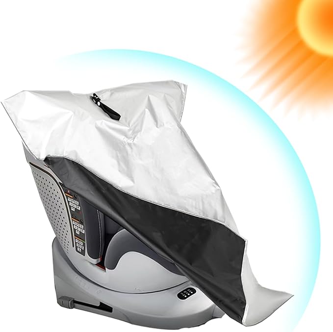 Car Seat Sun Shade Cover Baby car seat Cooler Infant Car Seats Heat Protector Keeps Your Toddler Baby Seat at a Cool Temperat
