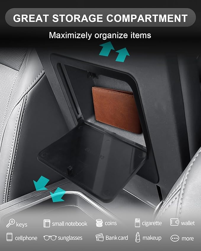CDEFG for 2024 2025 2026 GX 550 Center Console Organizer 2024-2026 GX 550 Accessories GX550 Armrest Hidden Storage Box(Not for Cool Box)