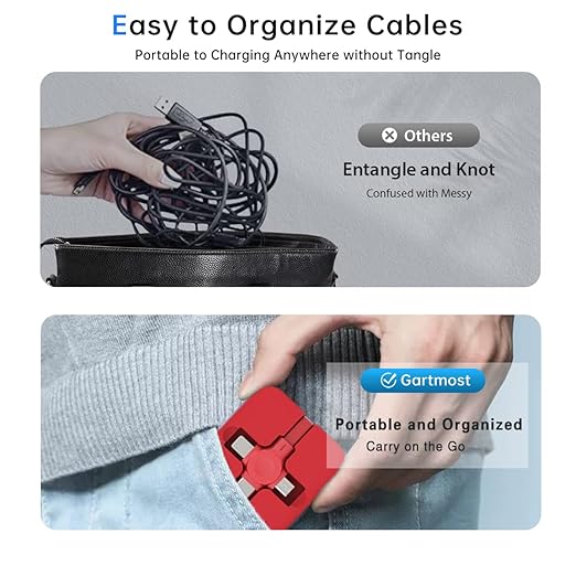 2 Pcs 3 in 1 Retractable Multi Fast Chargers Cable(3.28FT) with USB C/Micro USB/L and Phone Stand, Compatible with iPhone 17/16/15/14/13/12/11/10/9/8/Android/Tablet
