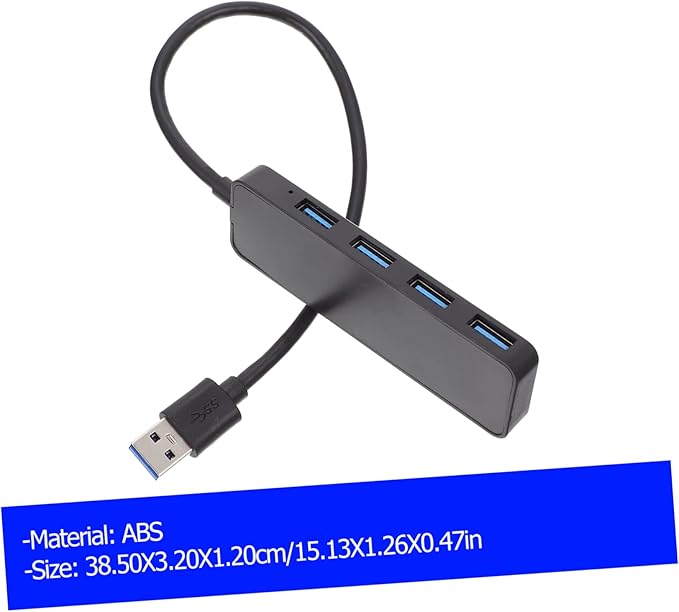 Gadpiparty USB Hub Port Data Splitter Ultra-Slim Expansion Adapter for Laptop and Computer High-Speed Transfer USB Expander for Easy Device Connectivity