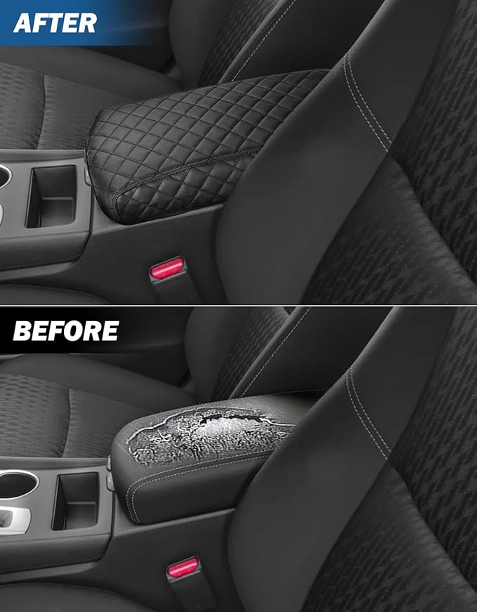 JOYTUTUS Center Console Cover Compatible with 2013-2018 Nissan Altima Leather Armrest Cover Center Console Cushion Nissan Altima Accessories
