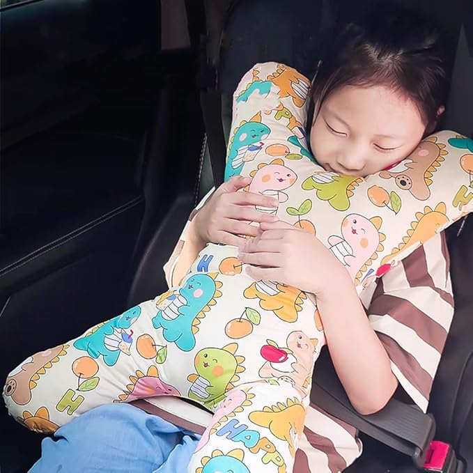Car Travel Pillow for Kids Adults X-Shaped Car Sleeping Head Support Soft Neck Pillow Head and Body Support Travel Pillow Cushion for Car Seat Pillow Car Aircraft Travel Pillow Headrest for Road Trips