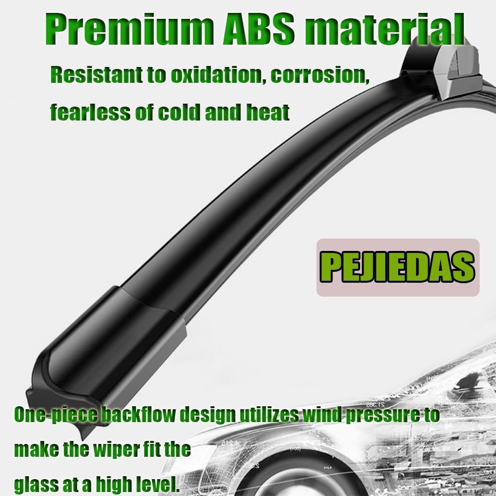 OEM Quality Front Wiper Blades, Replacement for 1995-2011 Ford Ranger,1997-2001 Jeep Cherokee,2006-2009 Jeep Commander, OE Original Style (18 Inch + 18 Inch Front Wiper Blades)