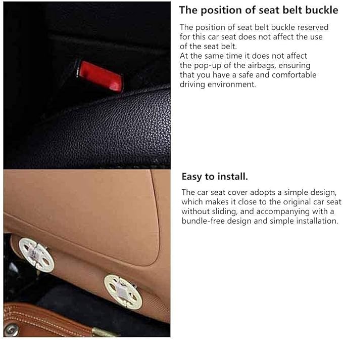 Suninbox Linen Seat Cover for Car,2 Pack Bottom Seat Covers for Trucks, Car Seat Cushion,Pads,Mat,Protector Universal Fit Most Automotive[Gray Front Seat]