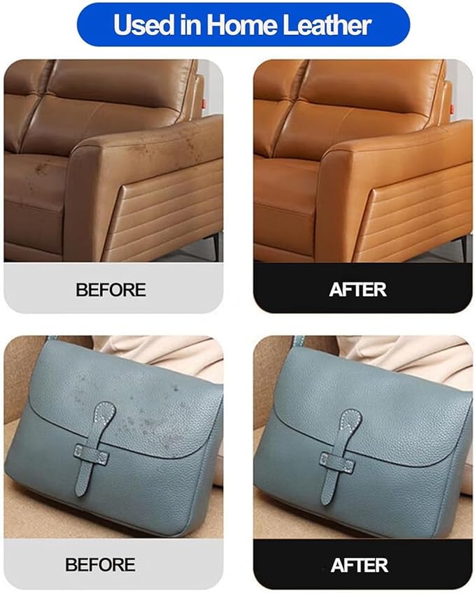 Cleaning and Care Cream & Cleaning Paste for Leather Care, Leather Care Cleaning Paste, Leather Luster Kitm, Car Leather Conditioner Oil Paste (1Pcs)
