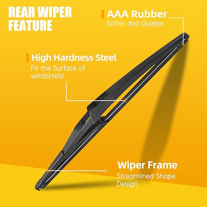 MIKKUPPA 26"+17"+12" Windshield Wiper Blades Replacement for 2013-2021 Nissan Pathfinder, Front & Rear Wiper Blades, Durable Stable Quiet All Season Wiper Blades Set (Pack of 3)