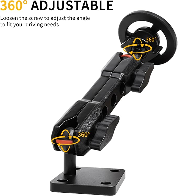 Magnetic Phone Mount Holder for 2024-2026 Jeep Wrangler JL 4XE Gladiator JT, for Magsafe iPhone 12-17 Series Accessories, 360° Adjustable, One-Hand, Off-Road Stable, No Darill Easy to Install