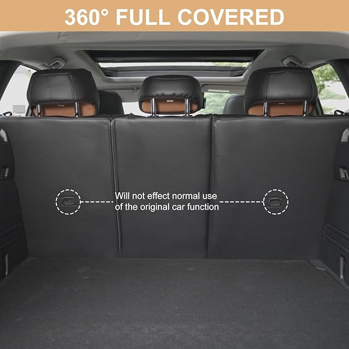AOMSAZTO Custom Fit Seat Covers for Mazda CX50 2023 2024 2025 CX30 Car Seat Covers Full Set Black Faux Leather Compatible Airbag （New - CX50）