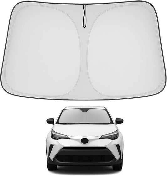 Proadsy 2026 Upgrade Front Windshield Sun Shade Foldable Sunshade Protector Custom Fit 2018-2023 CH-R C-HR CHR, XLE Premium CUV Winter Accessories
