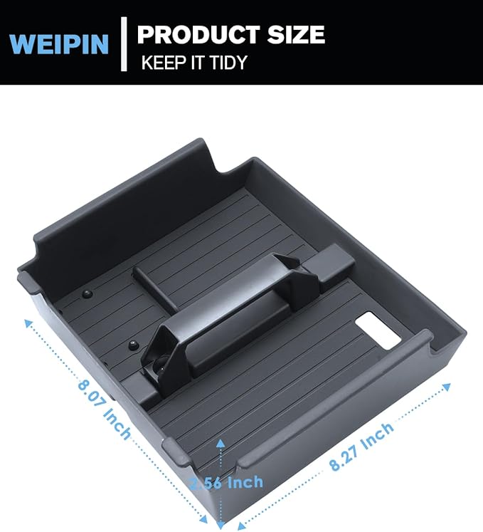 for 2Pcs Center Console Armrest Organizer Tray ABS Materials& Silicone Cup Holder Insert Compatible with 2025-2026 Toyota 4runner - 6th Gen 4Runner
