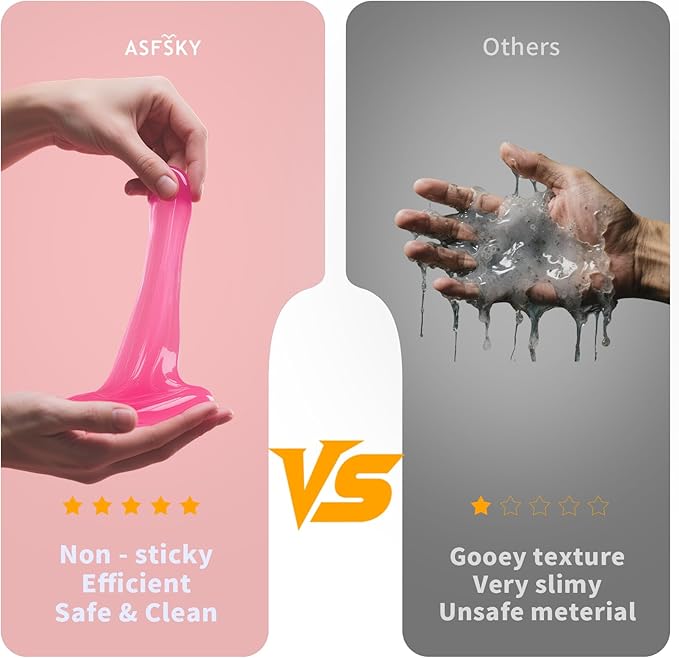 ASFSKY Car Cleaning Gel (Fruit aroma) Cleaning Putty Universal Dust Cleaning Car Interior Cleaner Keyboard Dust Remover Car Slime Gifts for Men Women girl（4 pack）