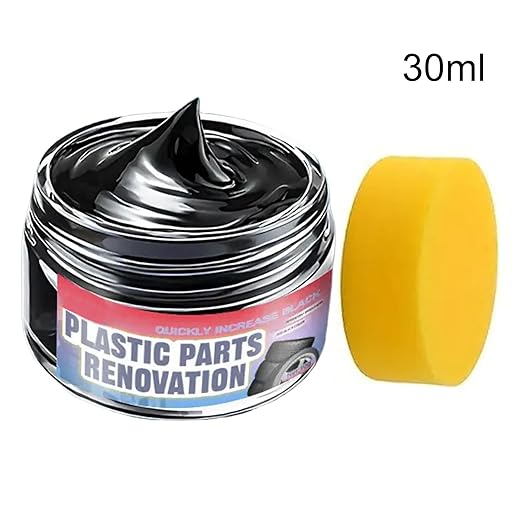 Trim Restorer Automotive - Shine Cleaner - Auto Rubber Trim Restoration Paste - for SUV Truck Vehicle Automotive Sedan Scooter RV Seat Console Dashboard Wheel