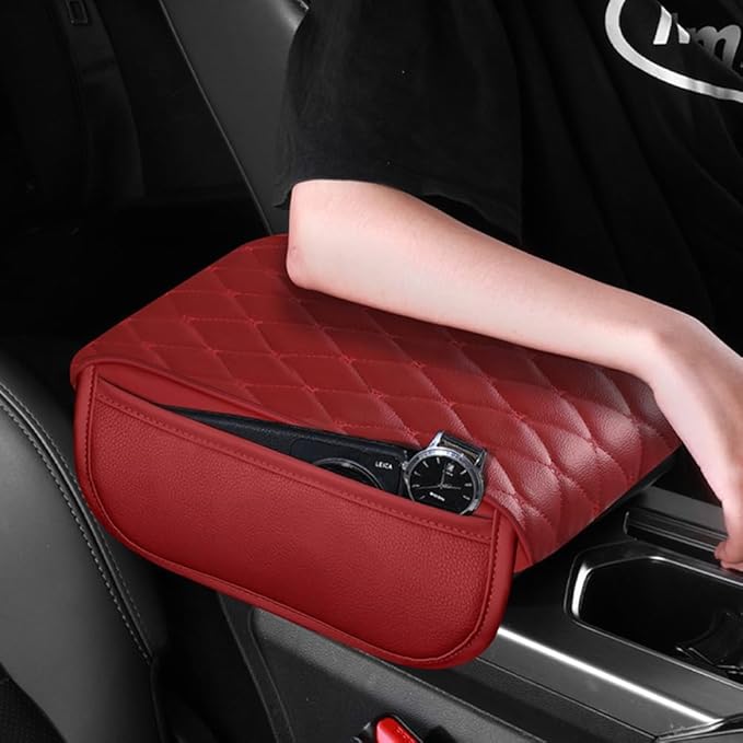 Universal Car Armrest Pad for Lexus RX|RX AL30 AL20 AL10 XU30 RX 450 350 200 270 Leather Armrest Box Center Console Cover Pad Waterproof Arm Rest Protector Decor Accessories,Grey-Normal