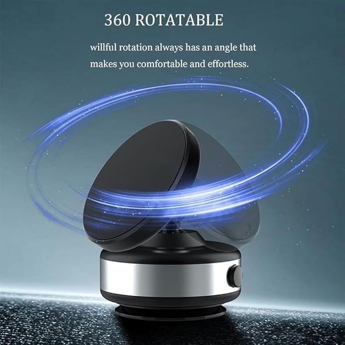 360 Rotatable Magnetic Phone Mount - Electric Vacuum Car Phone Holder