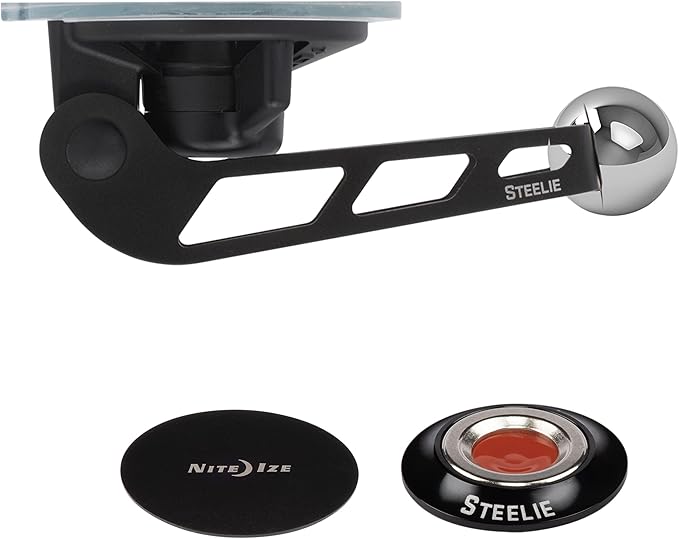 Nite Ize Steelie Windshield Kit - Magnetic Cell Phone Holder for Car Accessories - Sturdy Car Windshield Mount for Cell Phones - Orbiter