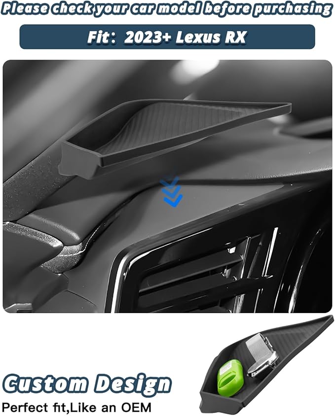 2023-2025 2026 Lexus RX Dashboard Mat for Lexus RX350 Accessories Anti-Slip Silicone Dash Cover Mat Compatible with 2023 2024 2025 2026 Leuxs RX350 All Trims