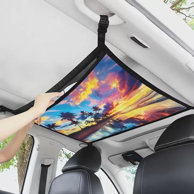Sunset Lake Car Roof Storage Bag Multi-Purpose Seat Organizer All Car Storage Organizers One Size Inner Car Accessories