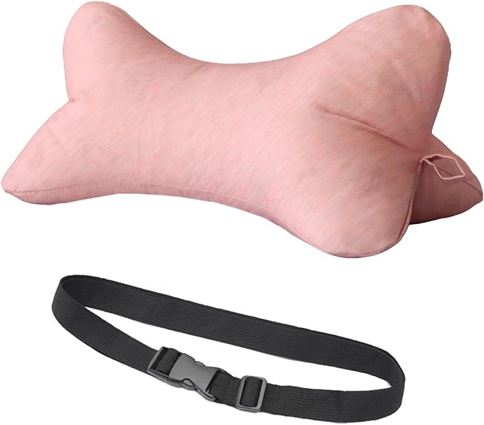 Neck & Cervical Pillows Dog Bone Shaped Travel Neck Pillows With Washable Removable Cover Have Loops On Either End For Car Bus Truck Driving Comfort Head Rest Support Neck Chiropractic Pillow ( Color