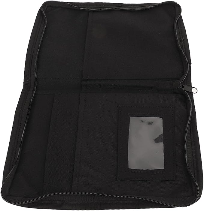 Car Glove Compartment Organizer 6 Pockets Multifunctional Zipped Design Portable Document Holder Universal for Car