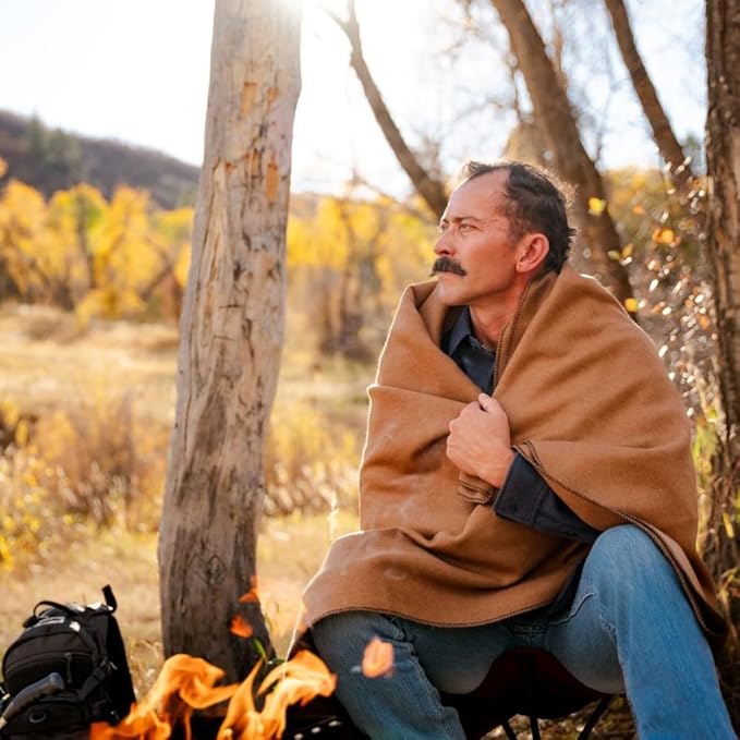 Arcturus Military Wool Blanket - Warm, Thick, Washable - Great for Outdoors, Camping, Stadium Blanket, Picnics, Travel - Car & Bushcraft Survival Kits
