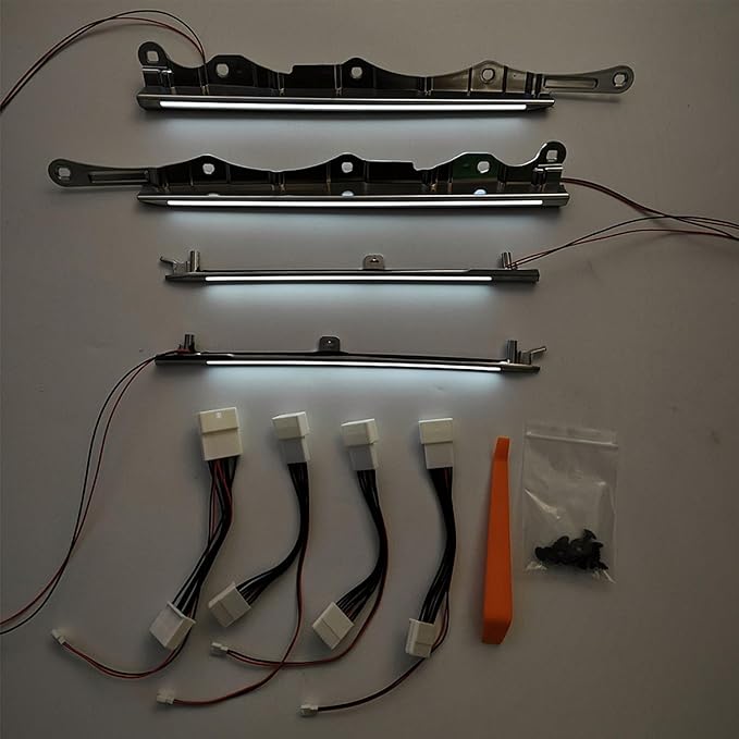 HIGH FLYING Car Interior Accessories for Toyota Camry 2025 2026 Inner Side Door Decorative LED Atmosphere Ambient Light Strip Replacement KIt ABS (White Lighted)