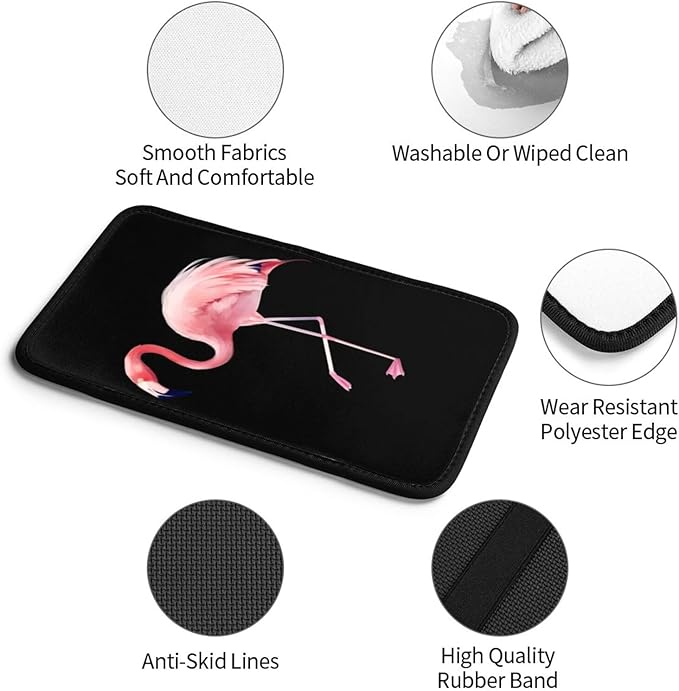Car Armrest Cover Flamingo Auto Center Console Pad Armrest Seat Handrail Box Cover Cushion Universal Decoration Protector Accessories