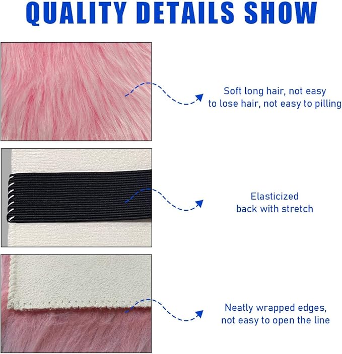Furry Car Center Console Cover, 11.8"×7.9" Sheepskin Wool Armrest Box Cushion Pad, Comfort Soft Auto Center Console Protector, Interior Decor Accessories for Most Vehicles (Pink)