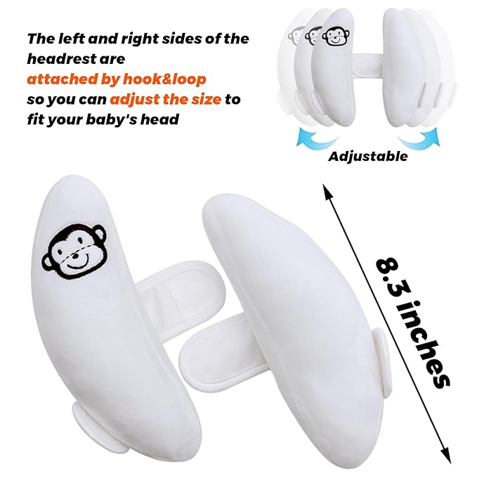 Adjustable Infants and Baby Neck Head Support,U-Shape Children Travel Pillow Cushion for Car Seat,Offers Protection Safety for Kids