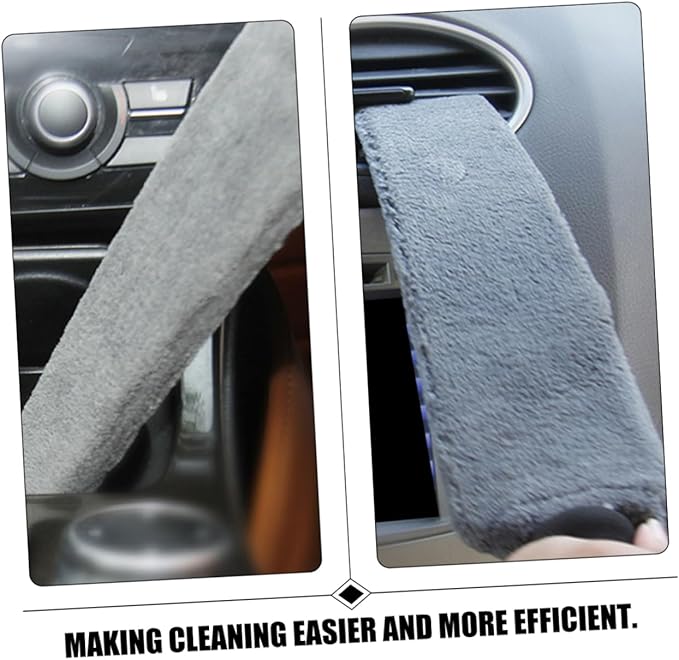 SOLUSTRE Air Vent Brush Car Interior Dust Sweeping Soft Brush Mini Duster Car Vent Cleaner Car Air Vent Cleaner