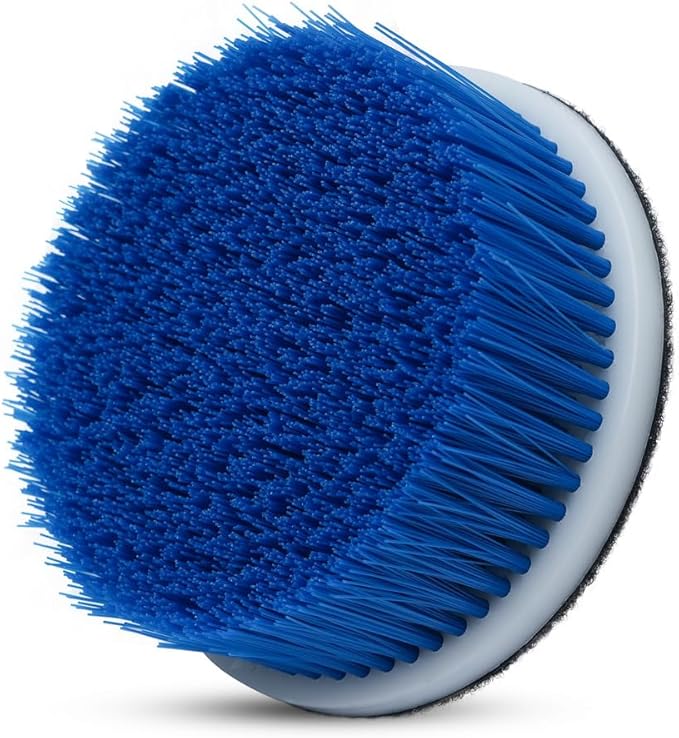 Nanoskin 5" Carpet & Upholstery Rotary Brush with 1.5-Inch Bristle - Premium Nylon Bristles, Perfect for Auto Detailing | Compatible with Most Buffers and Polishers | Enhanced Deep Cleaning Tool