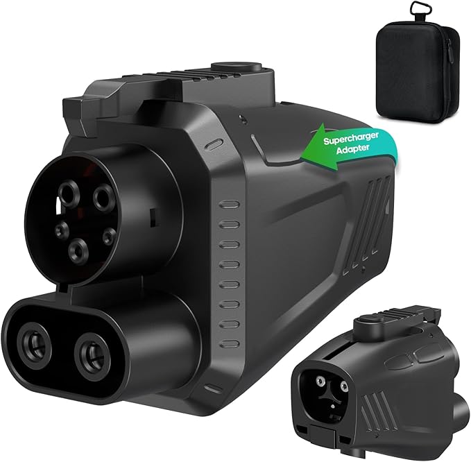NACS to CCS Electric Vehicle Adapter for Tesla Supercharger, 500 Amps/1,000V Fast DC Charge CCS1 EV‘s, Compatible with Ford, GM, Nissan, Volvo, Rivian, Hyundai and More - UL 2252 SGS Certified